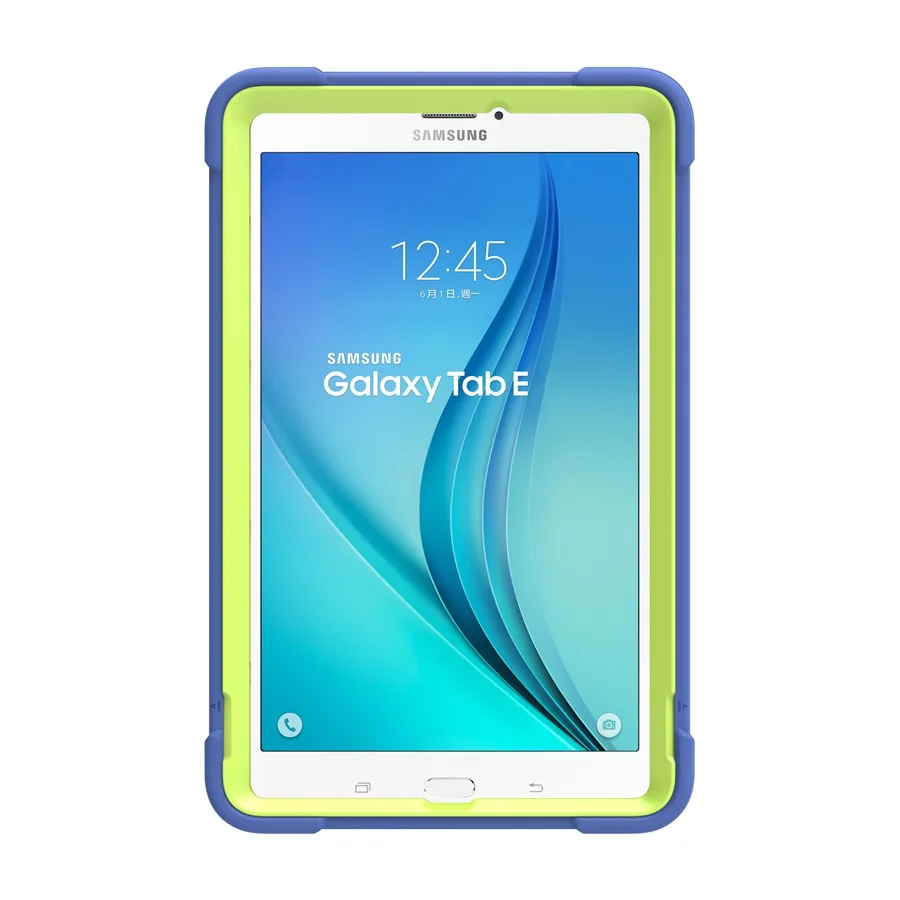 Для Samsung Galaxy Tab E 9,6 SM-T560 T561 прочная гибридная Защита Чехол амортизация Силикон+ крышка ПК с подставкой+ пленка+ ручка
