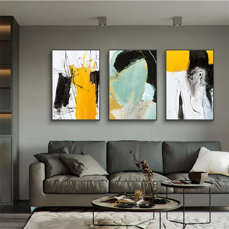 Современная Простота домашний декор холст искусство Скандинавская живопись