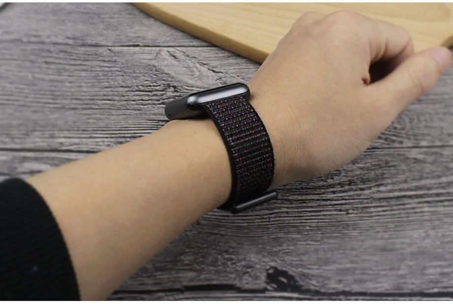 Тканый нейлоновый ремешок для iWatch Apple Watch sport loop bracelet тканевый ремешок 38 мм 42 мм Apple watch band 1 2 3 4 40 мм 44 мм ремешок для часов