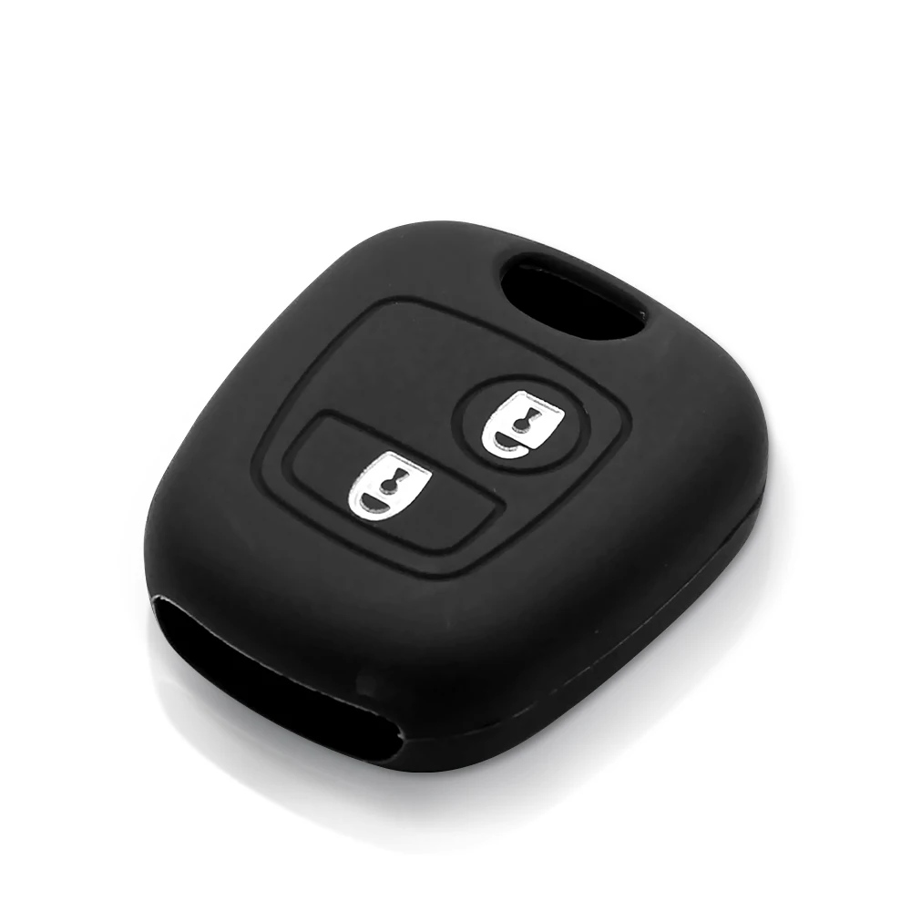 Dandkey силиконовый резиновый чехол для автомобильных ключей Peugeot 107 206 307 CITROEN C1 C2 Toyota