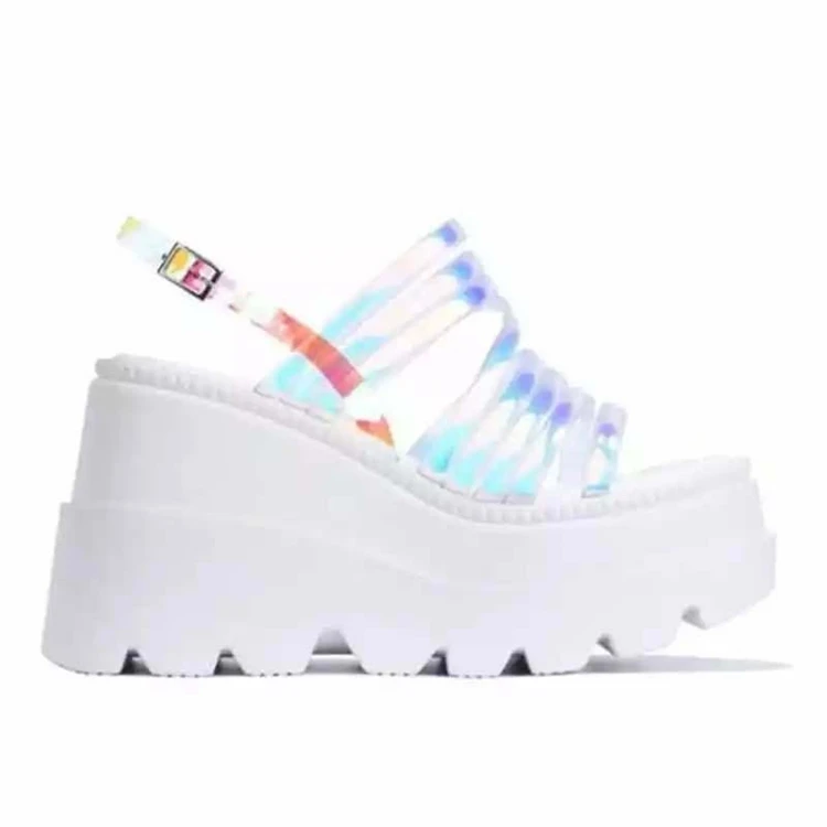 

Women Sandals Summer Wedges Heels Thick Sole Back Strap Increasing Height Fashion Casual Female Ladies Shoes Zapatos De Mujer