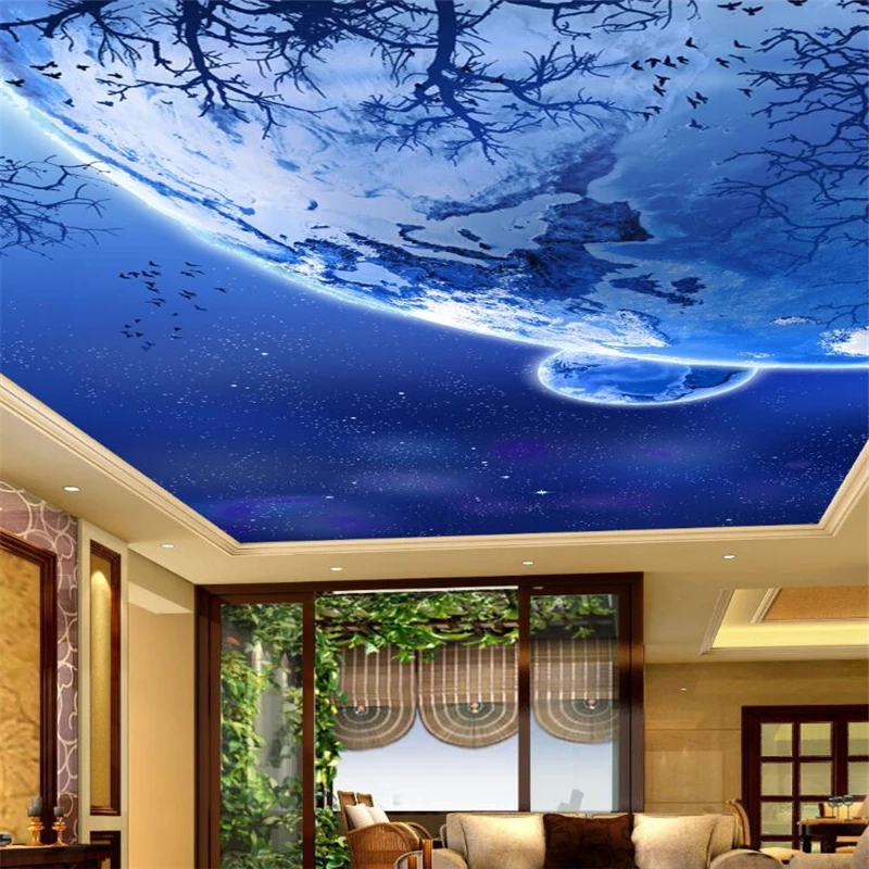 3D-обои на заказ wellyu с изображением красивого звездного неба планеты гостиной