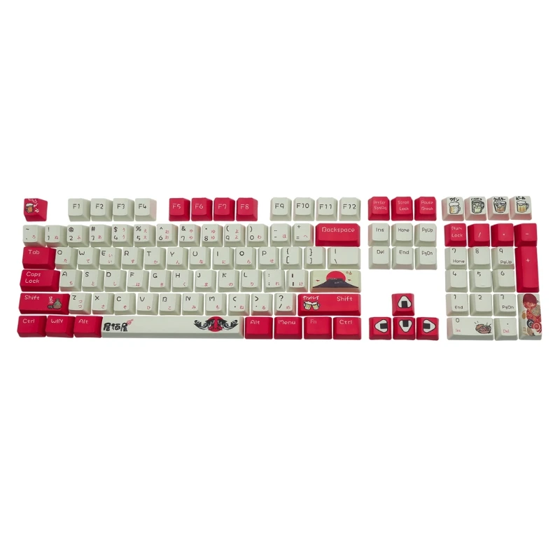 

MXLC 108 Keys OEM PBT Dye Sub Keycaps Full Set Mechanical Keyboard Keycaps PBT Dye-Sublimation Keycaps