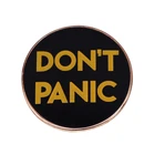 Значок на булавке, с эмалью, не Паникуй, с уверенностью Покорите страх и столкнетесь с атаками тревоги