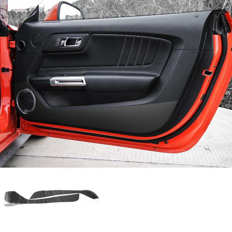 Lsrtw2017 углеродное волокно ПВХ автомобильная дверь анти ударная наклейка для ford