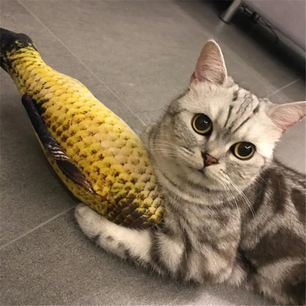 

Cat Toy Fish USB Electric Charging Simulation Dancing Jumping Moving Floppy Fish Cat Toy For Cats Toys Interactive Hotsale