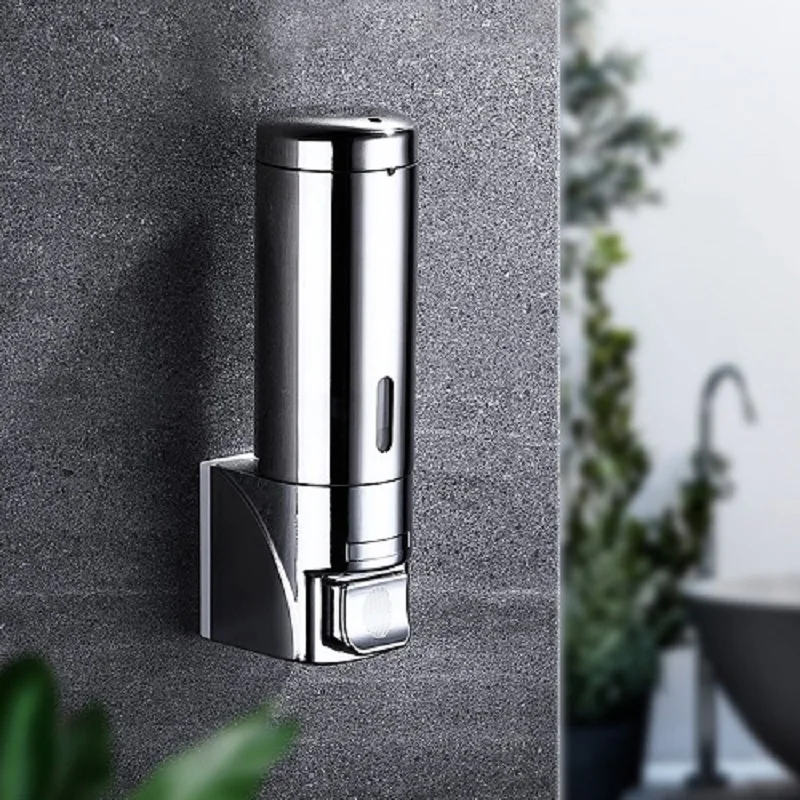 

Soap Dispensers No-Drill Shampoo Shower Dispenser 300ml Wall Mount stainless steel Hand Soap Dispenser for Bathroom Kitchen