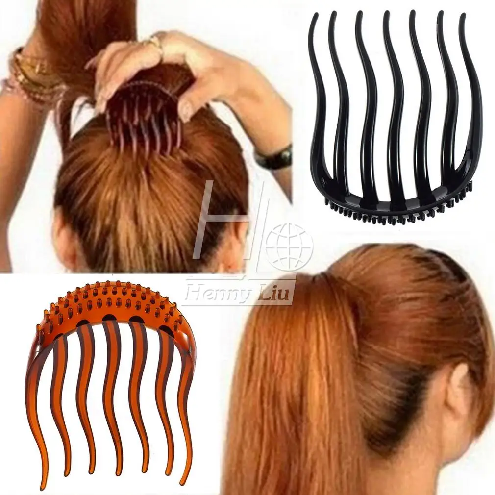 

1pc Volume Inserts Hair Clip Bumpits Bouffant Ponytail Hair Comb Bun Ponytail Inserts Hair Clip Fluffy Pony Tail Styling Tools