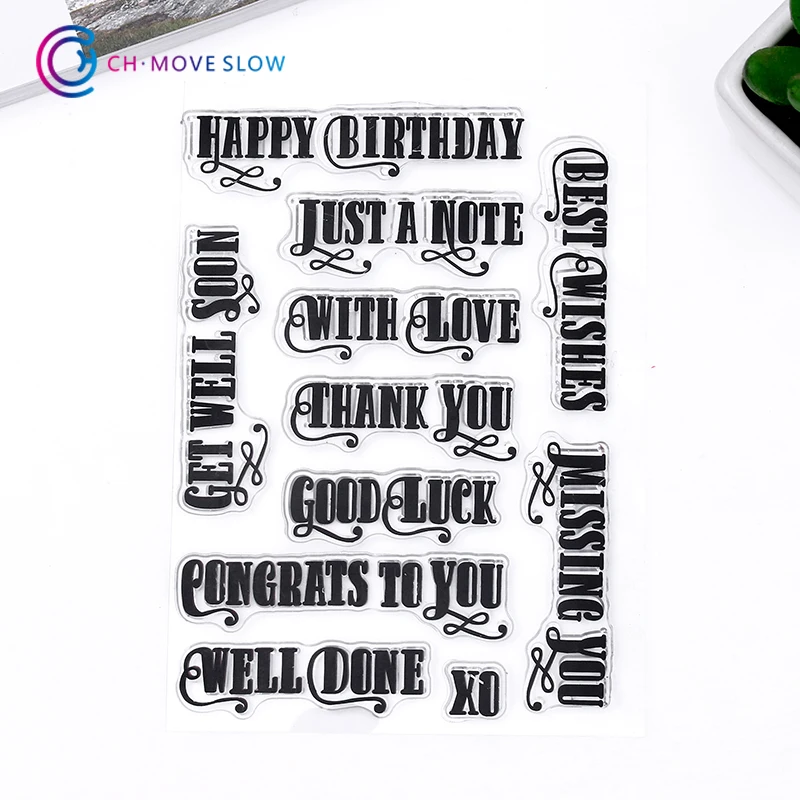 CH письмо прозрачный силиконовый штамп/печать для DIY Скрапбукинг/фотоальбом