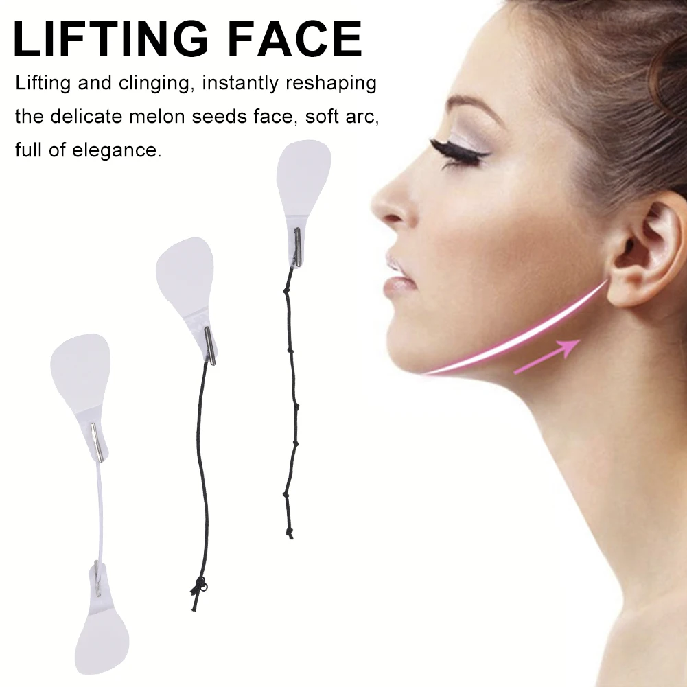 Invisible Thin Face Stickers V-Shape Face Facial Line Wrinkle Sagging SkinFace Lift Up Fast Chin Adhesive Tape 5Set =200Pcs