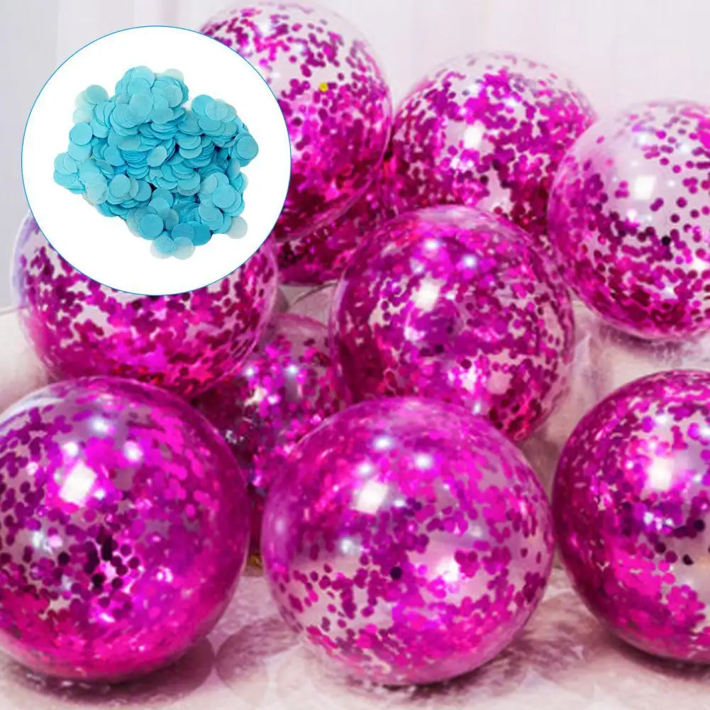 

1 Bag Round Paper Eco-friendly Eye-catching Paper Colorful Circles Paper Confetti for Home Decor