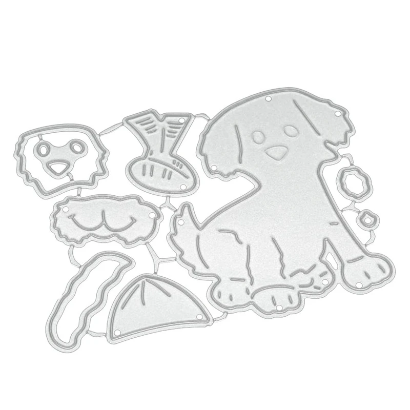 Вырубные штампы для собак новые рукоделия выбивающаяся трафаретная рамка карт |