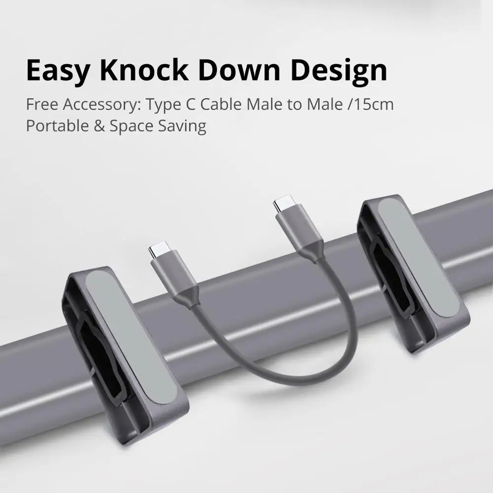 Док-станция Snowkids type C 10в1 USB C PD LAN RJ45 HDMI SD TF USB3.0 Rack Enhancement для MacBook hp Dell huawei Mi samsung