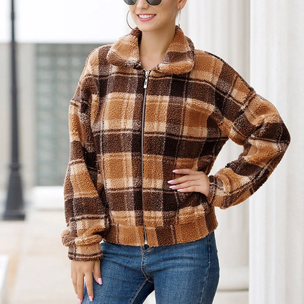 2019 зимняя короткая куртка из искусственного меха пальто женская повседневная с