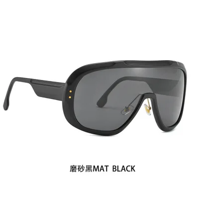 

2021 polarized sunglasses women's European and American style super large frame sunglasses trend all around protective glasses
