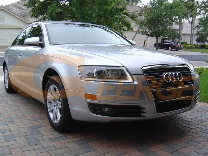 Отличный ультра яркий COB led Ангельские Глазки halo rings Дневной светильник для Audi A6 S6