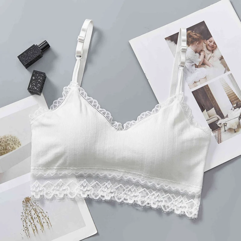 Фото Sexy Sports Bra Push Up Solid Color Wire Free Stretchy Bralette Lace Stitching No Steel Ring Fitness hot sale Женская одежда Sexy Sports Bra Push Up Solid Color Wire Free Stretchy Bralette Lace Stitching No Steel Ring Fitness hot sale Женская одежда