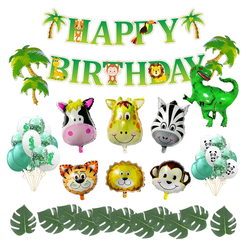 Большой фольгированный воздушный шар в виде динозавра для детской