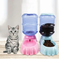 3 8l dog water dispenser plastic pet food storage automatic feeder for dogs cats water bottle feeding bowl pet supplies