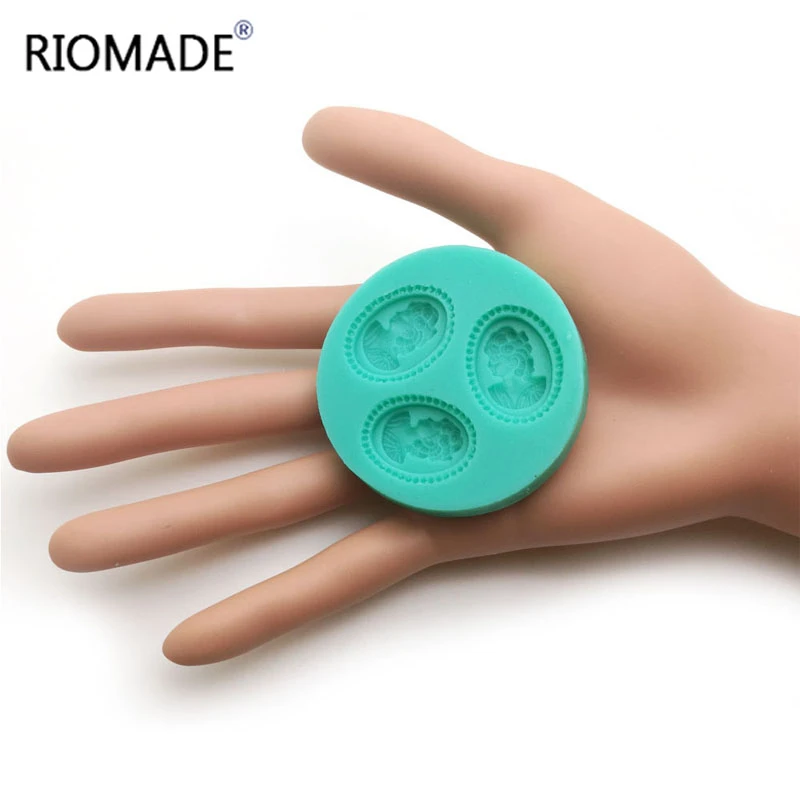 Зеркальная рамка силиконовая форма для украшения торта Женская фотография