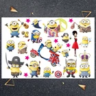 Набор желтых кукол Hasbro, Детские Мультяшные Временные татуировки, наклейки для мальчиков, Мультяшные игрушки, водонепроницаемые, для вечерние, детский подарок