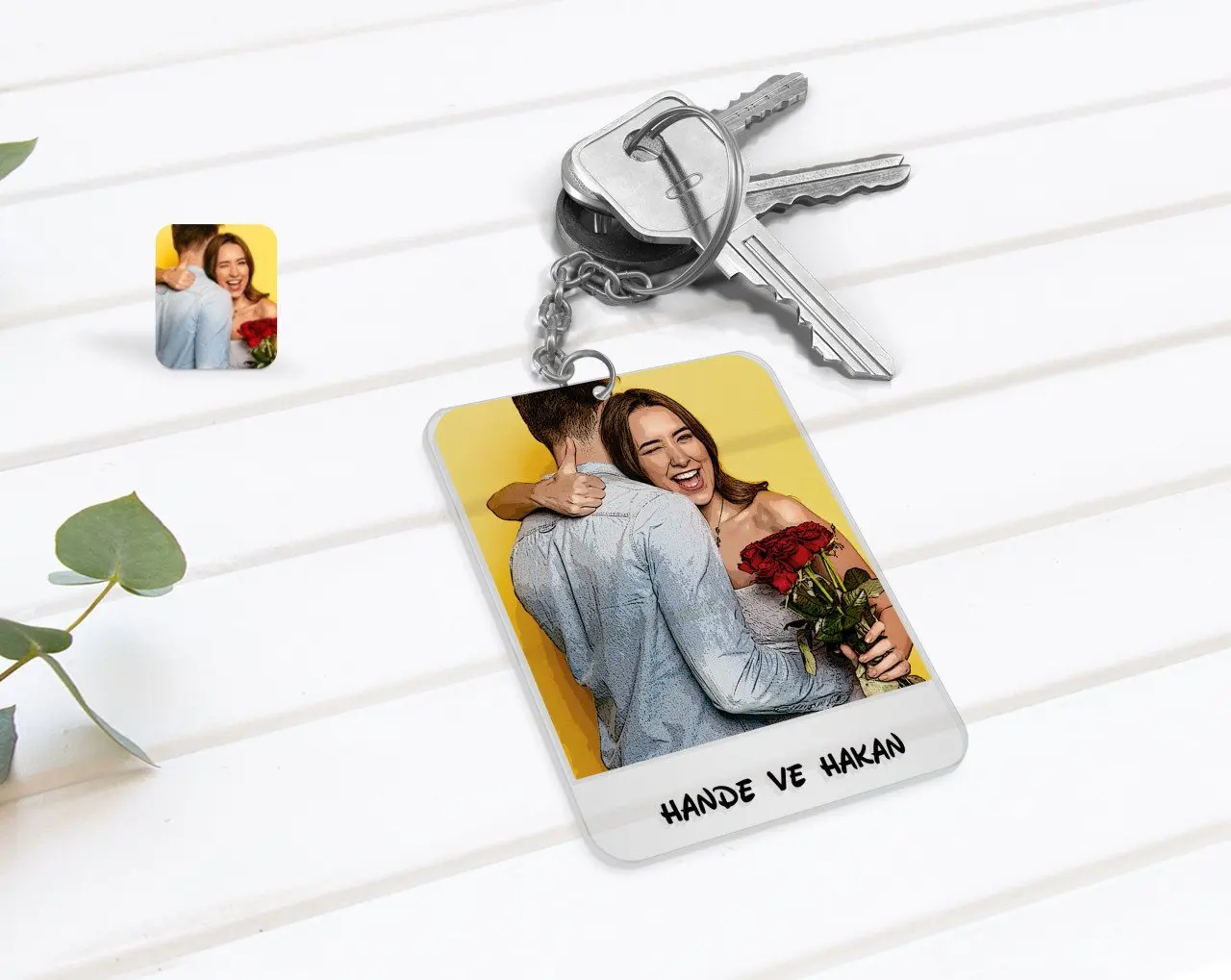 

Personalized Oil Painting Design Transparent Plexiglass Anahtarlık-1