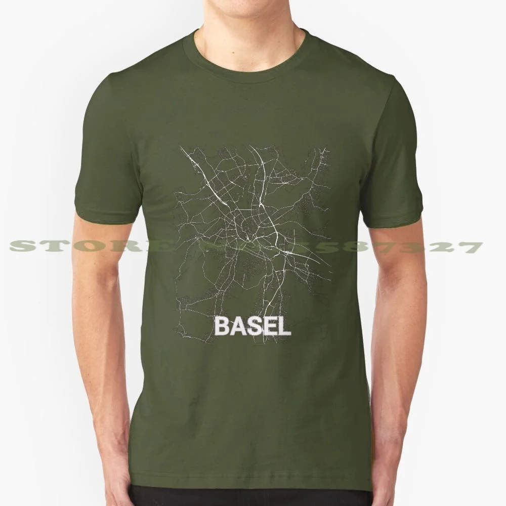 

Basel ( Switzerland , Suisse , Schweiz ) City Map & Streets Cool Design Trendy T-Shirt Tee Basel Basel Map Map Of Basel