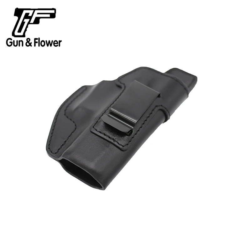 Кожаный чехол для пистолета Gun & Flower CZ 75 P10C металлический зажим внутри пояса