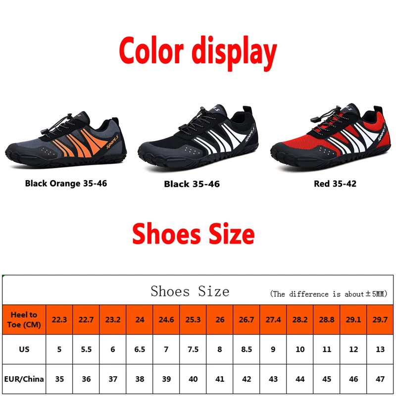 

Summer Man Hiking Shoes Non-slip Breathable Lightweight Trekking Shoes Quick Dry Water Shoes Upstream Beach Aqua Sneakers Women