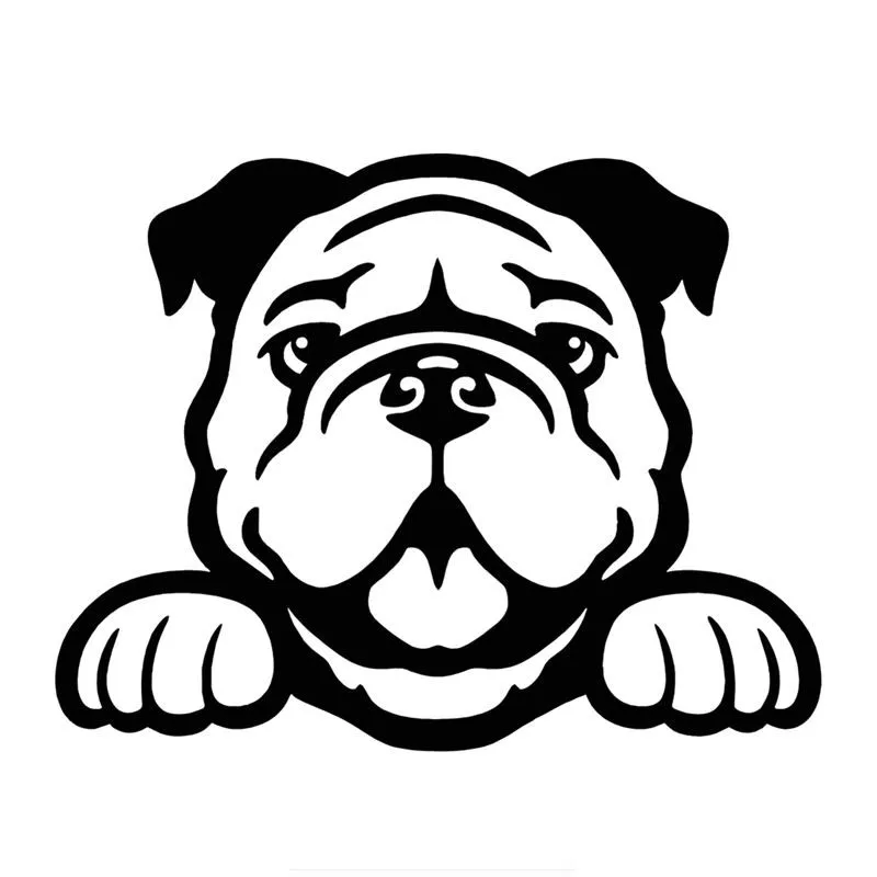 

Personality Funny Bulldog Peeking Vinyl Decal Car Sticker Laptop Decals