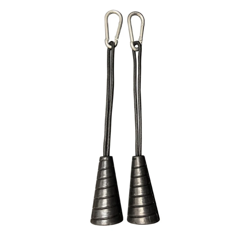 

1 Pair Biceps Triceps Drawstring Single Grip Rope Pull Down Cable Gym Attachment