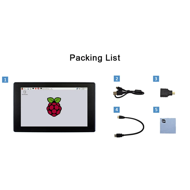 

Raspberry Pi 4 Model B/ 3B +/ 3B 7- 1024X600 IPS OSD