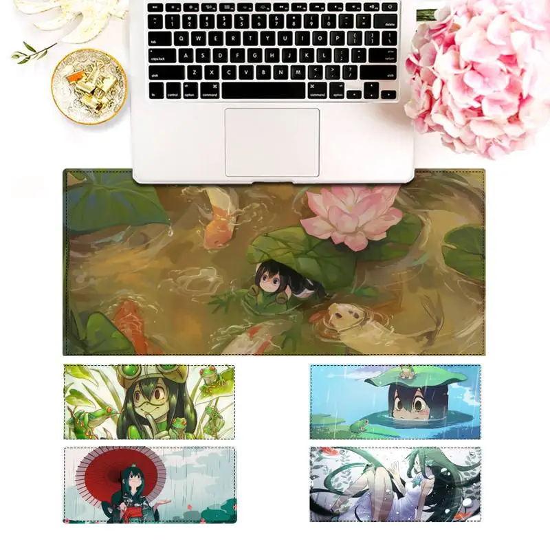 

Cheap Hero Academia Asui Tsuyu Mouse Pad PC Laptop Gamer Mousepad Anime Antislip Mat Keyboard Desk Mat For Overwatch/CS GO