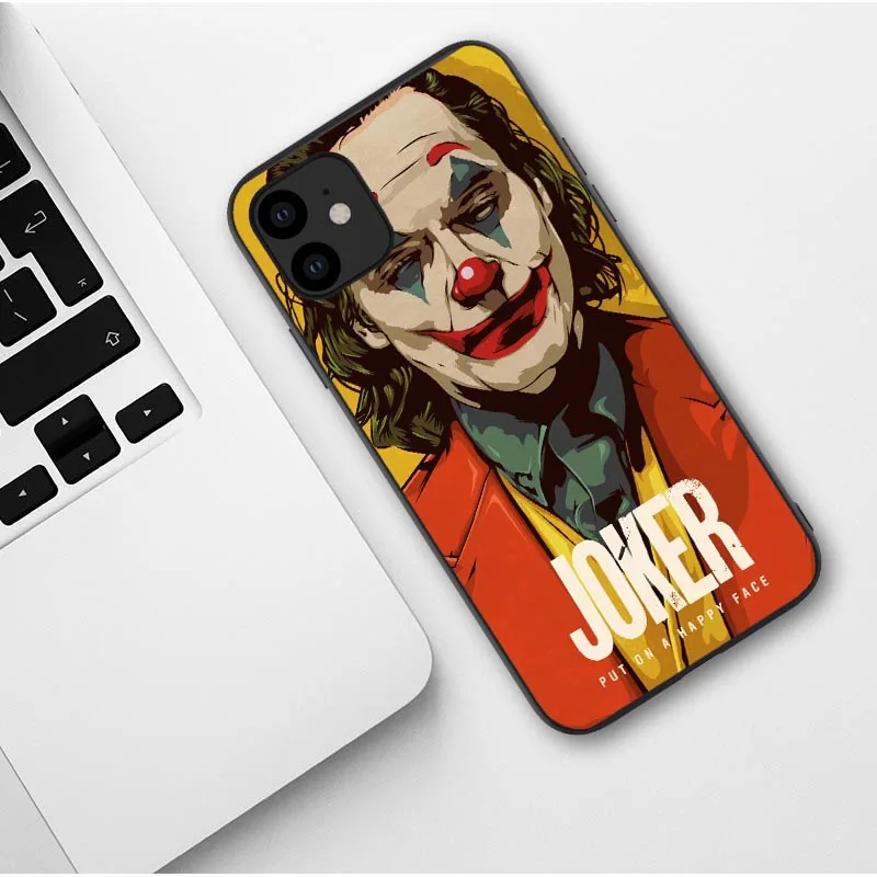 TPU Чехол Joker Horror Movie Joaquin Phoenix для iPhone 11 Pro Max X 7 8 Plus XR XS MAX Black - Цвет: TPU