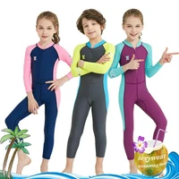 childrens wetsuits kids swimwears diving suits long sleeves boys girls surfing children rash guards snorkel one pieces kid suit