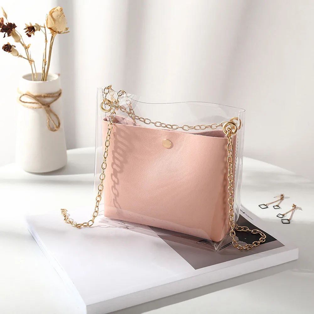 Women Shoulder Bag Fashion Laser Transparent Crossbody Bags Messenger Beach 2019 New Design | Багаж и сумки