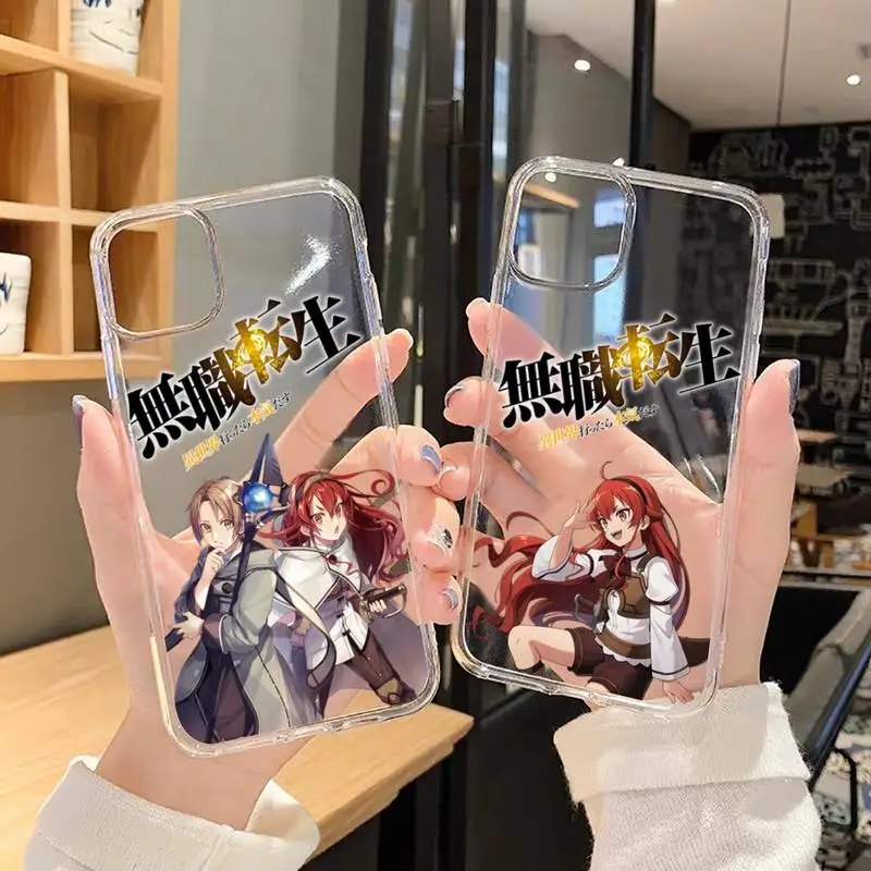 

Mushoku Tensei Jobless Reincarnation Phone Case Transparent soft For iphone 5 5s 5c se 6 6s 7 8 11 12 plus mini x xs xr pro max