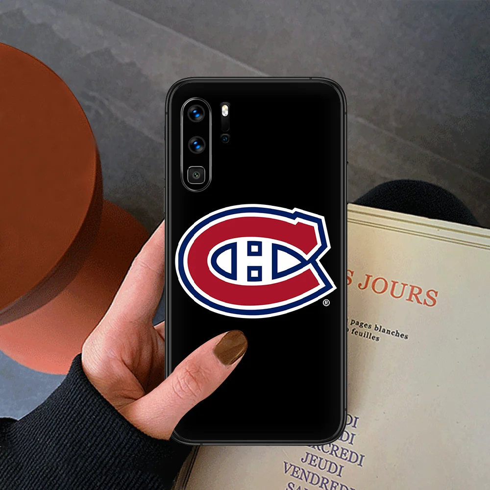 

Montreal Ice Hockey Canadien Phone Case For Huawei P Mate Smart 10 20 30 40 Lite Z 2019 Pro black Shell Tpu Funda Pretty Cover