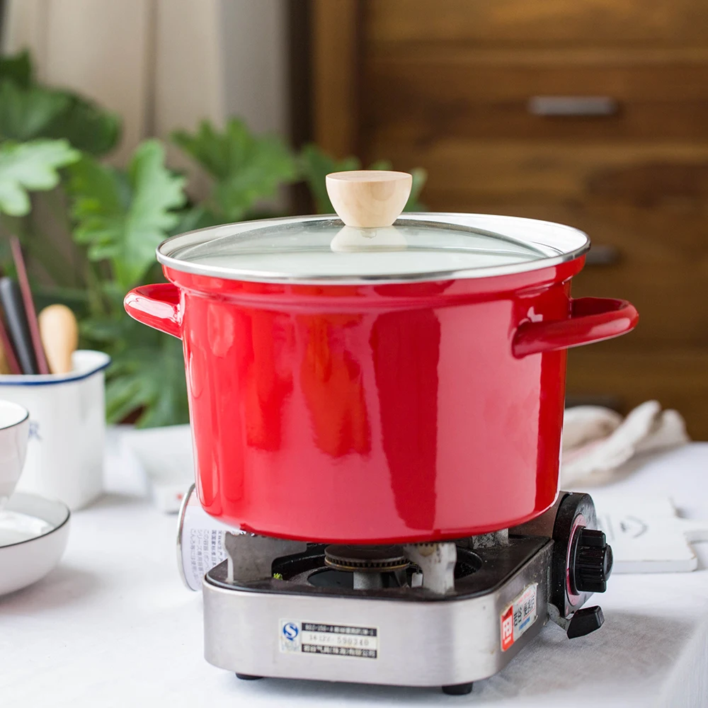 Эмалированная суповая кастрюля MDZF SWEETHOME для приготовления пищи | Дом и сад