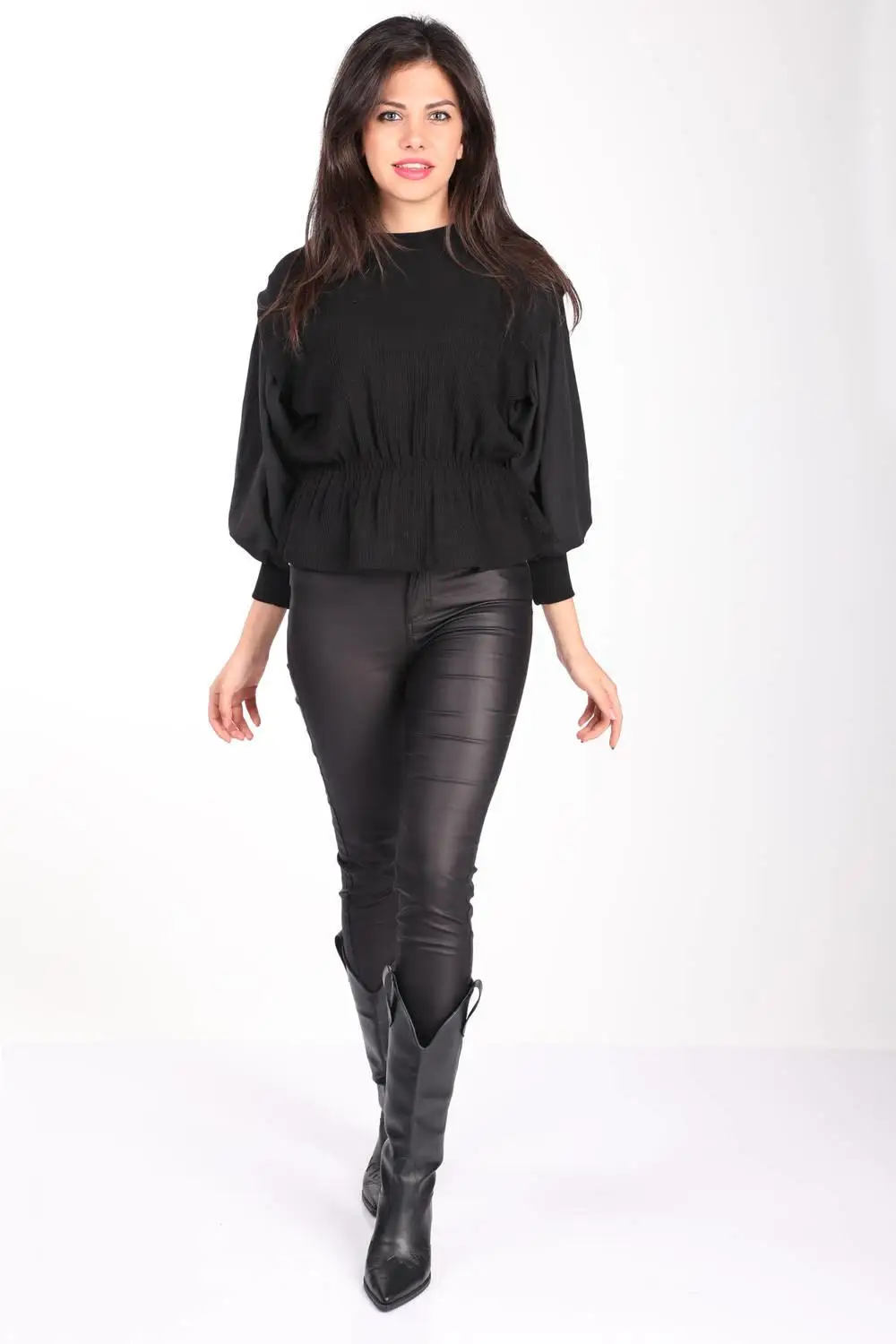 

Markapia Balloon Sleeve Blouse