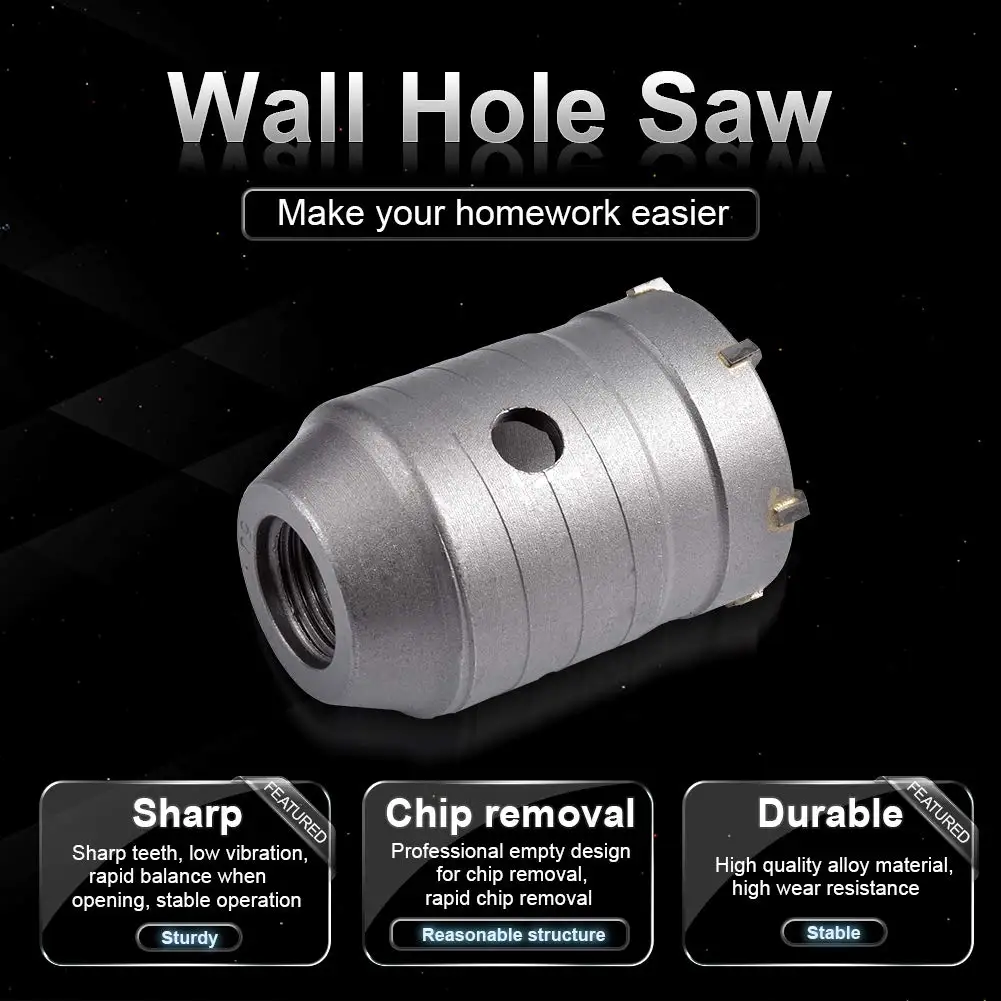 65 мм SDS плюс хвостовик отверстие пилы резак Бетон цемент камень стены