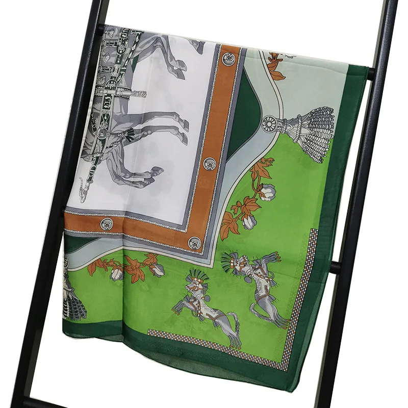 

Silk Scarf Women Shawls Wraps Fashion Small Hair Neck Hijabs Foulard Scarves Female Lady bufanda seda mujer echarpe ete soie