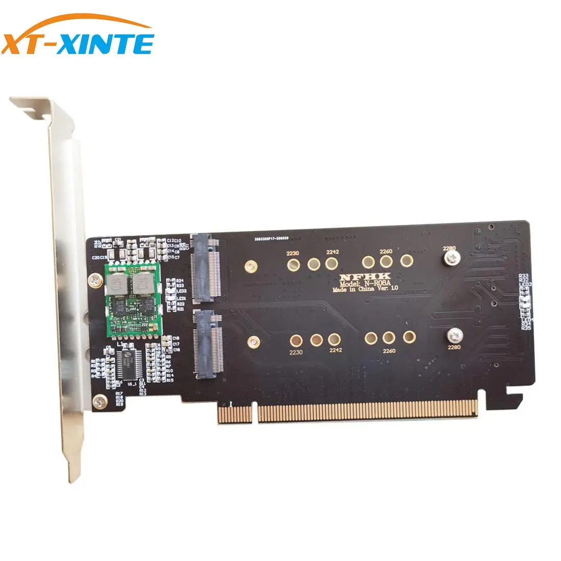 Адаптер Raid PCI Express 3 0x16 до 4 портов M.2 SSD карта расширения VROC Поддержка порта 2230 2242 2260