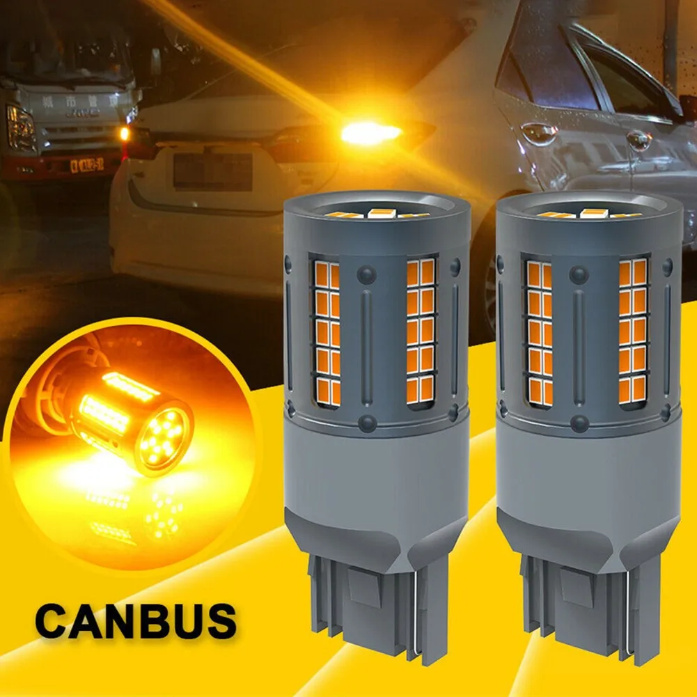 

7440 LED Light 9V-18V DC 6500K 2X 7440 Rear Turn Signal LED Light Canbus Error Free 12-24V 84SMD2016 LED Bulbs