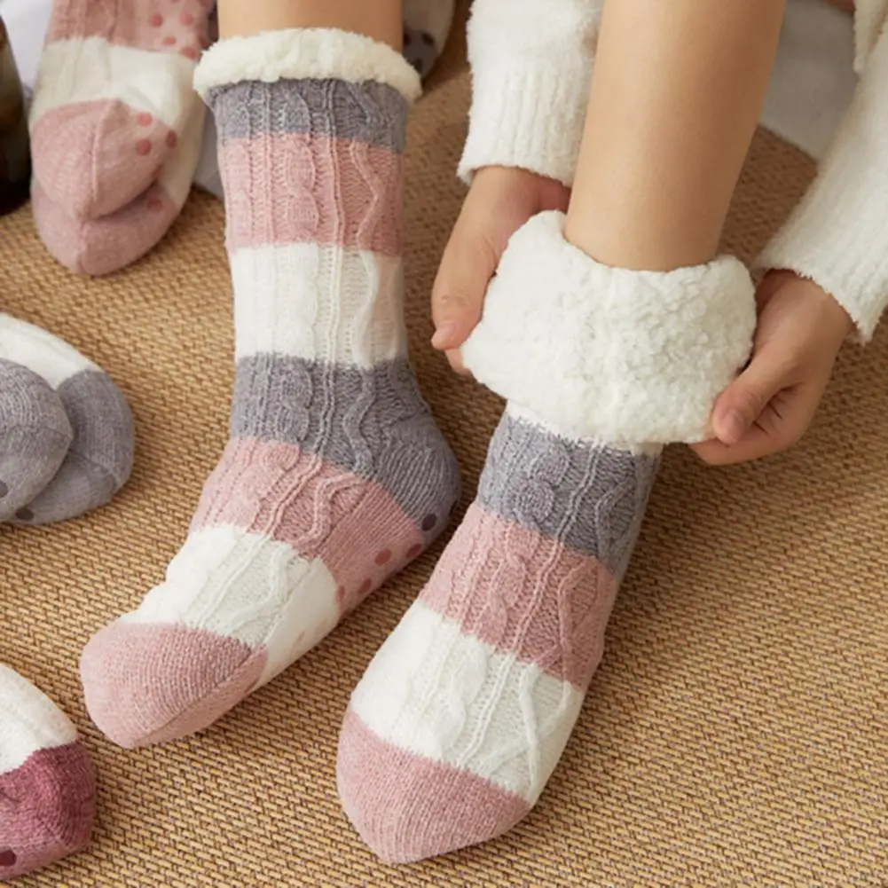 

1 пара, женские толстые носки с принтом