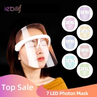 3 colors led photon light therapy facial mask wireless use lighten melanin whitening anti aging skin tighten photonic skin care