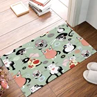 Милые Мультяшные коврики для дверей с кошачьим хвостом, кухонный коврик для ванной, Впитывающий Коврик для ванной комнаты