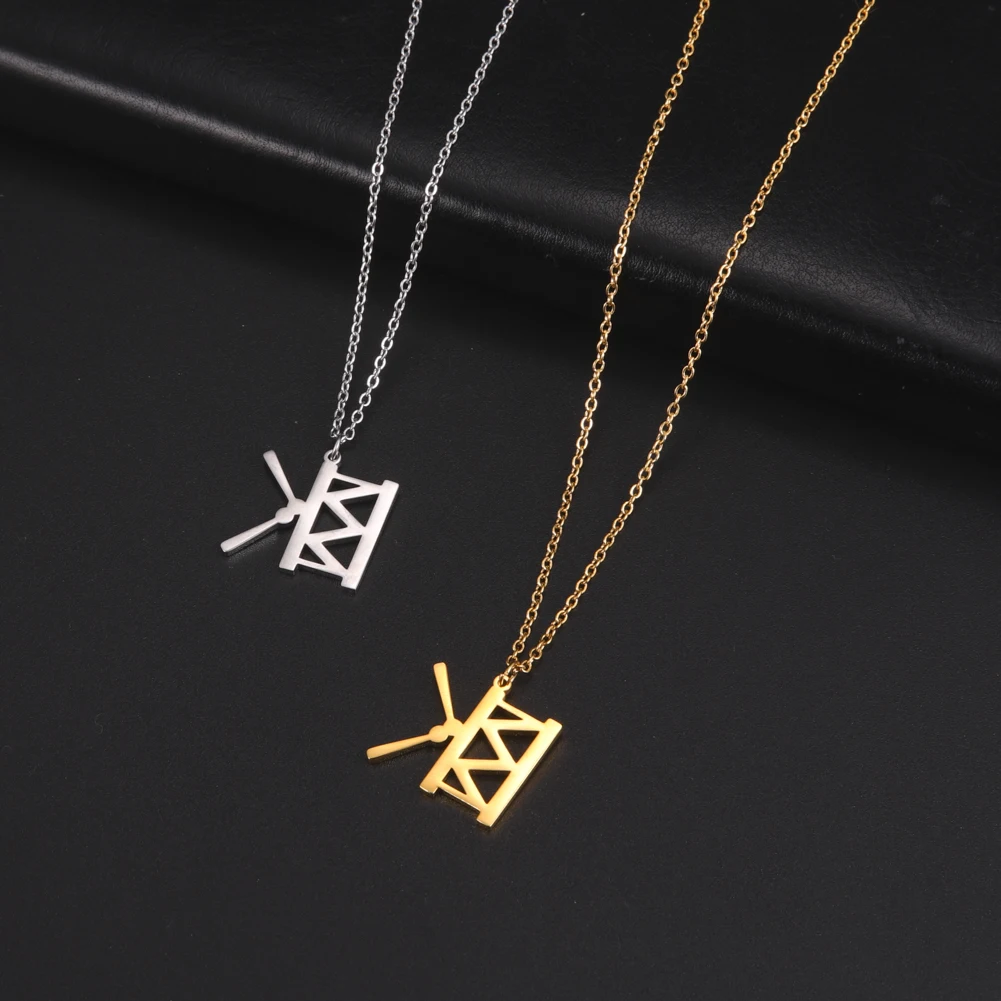 Fishhook Музыкальная гитара музыкальный микрофон барабан Рок Поп певец ожерелье