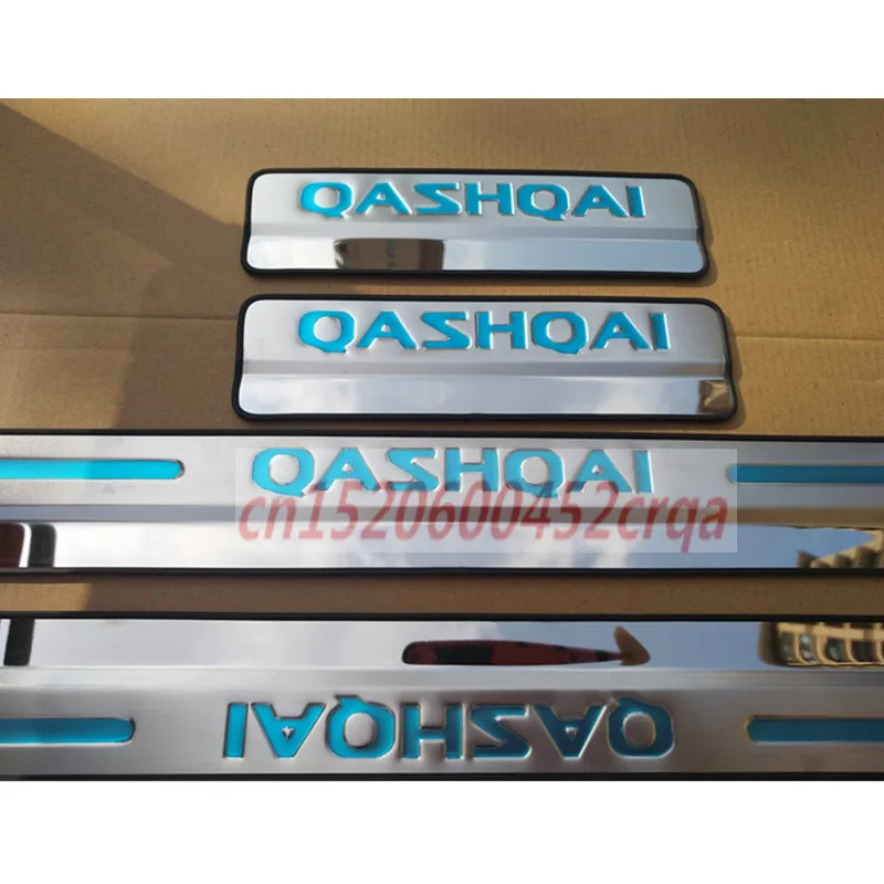 LB для Nissan Qashqai J11 2015 2016 2017 аксессуары Накладка порога двери защитная наклейка