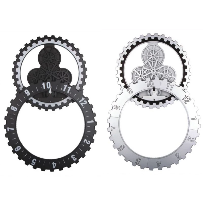 Большие настенные часы в скандинавском стиле 3d металлические механические